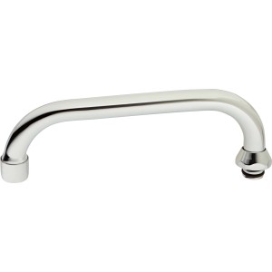 Verchromter OBI U-Auslauf, 200 mm, für Waschtisch- und Küchenarmaturen.