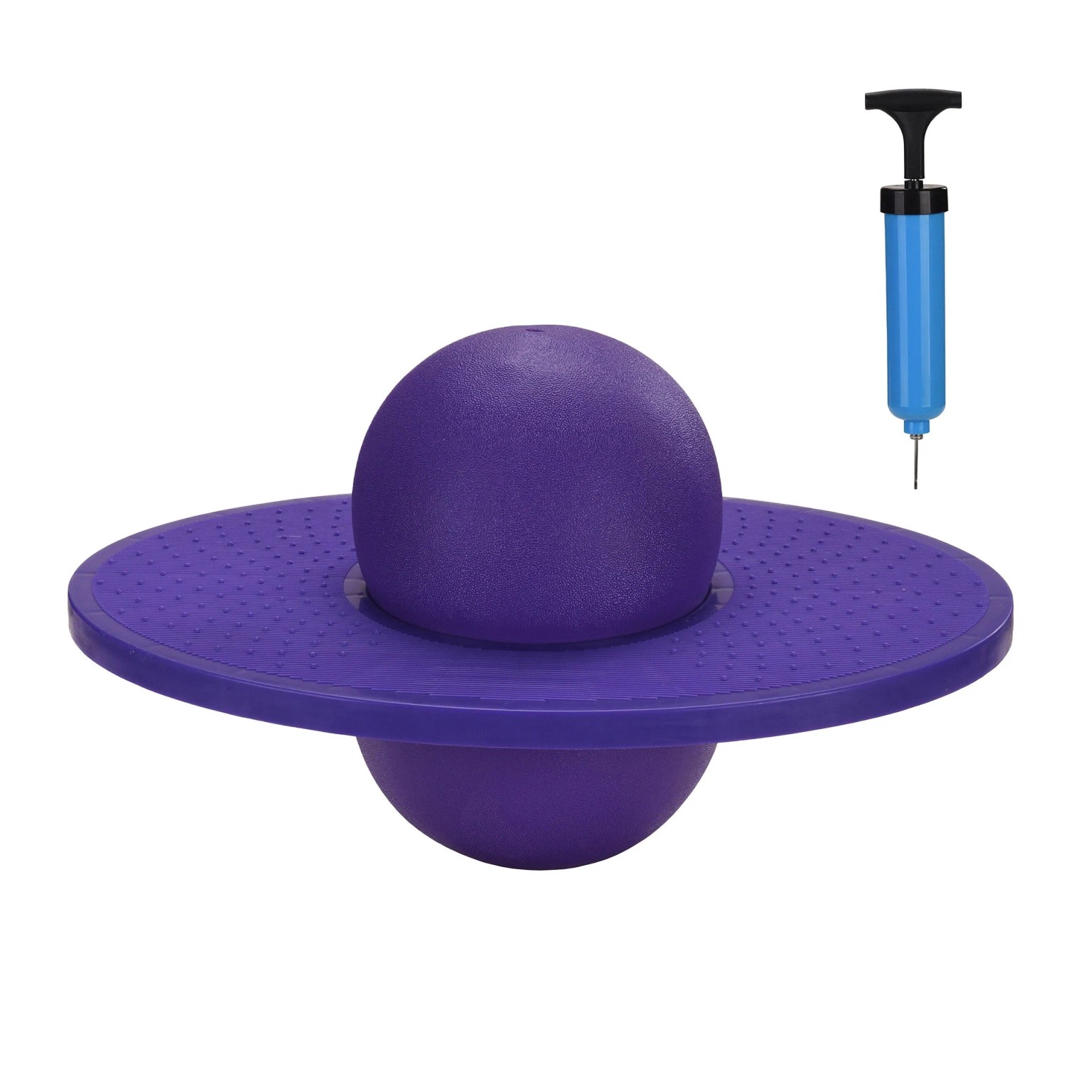Relaxdays Pogo Ball Kunststoff Lila Rutschfest Bis 100 kg 25 cm x 39 cm x 28 cm