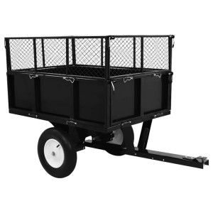 vidaXL Kippanhänger für Rasenmäher 300 kg Last 145813