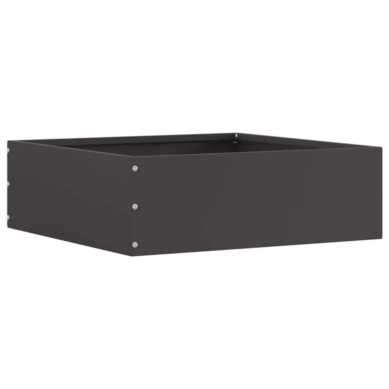 vidaXL Raseneinfassung Schwarz 40 x 40 x 13 cm Stahl 874702
