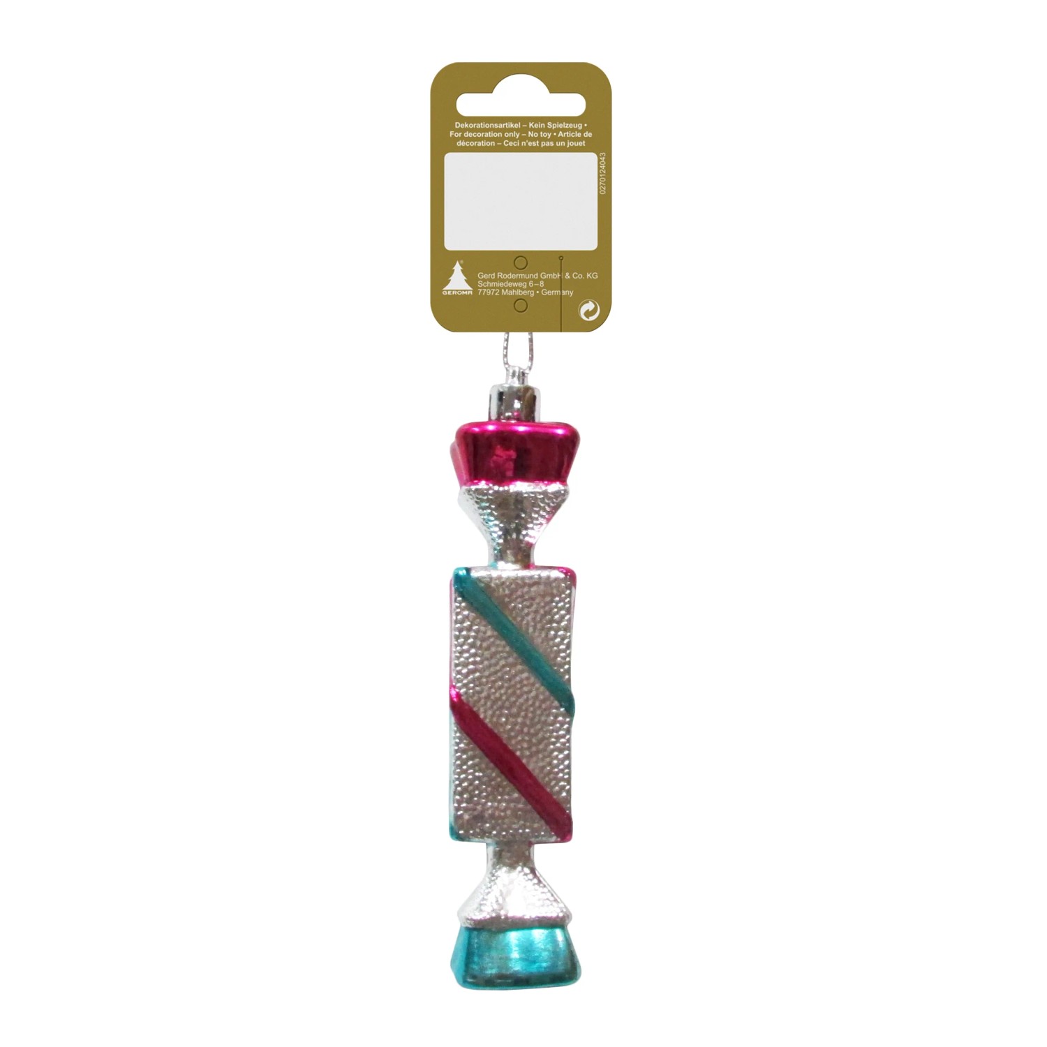 Bonbon zum Hängen Kunststoff 12 cm Bunt