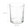 Relaxdays Teelichtgläser Glas Transparent 12er Set 8,5 cm x 7 cm 2,16 kg_4