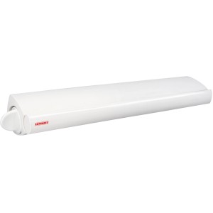 Leifheit Wandtrockner Rollfix 210, einziehbarer Wäscheständer für Wandmontage, weiß.