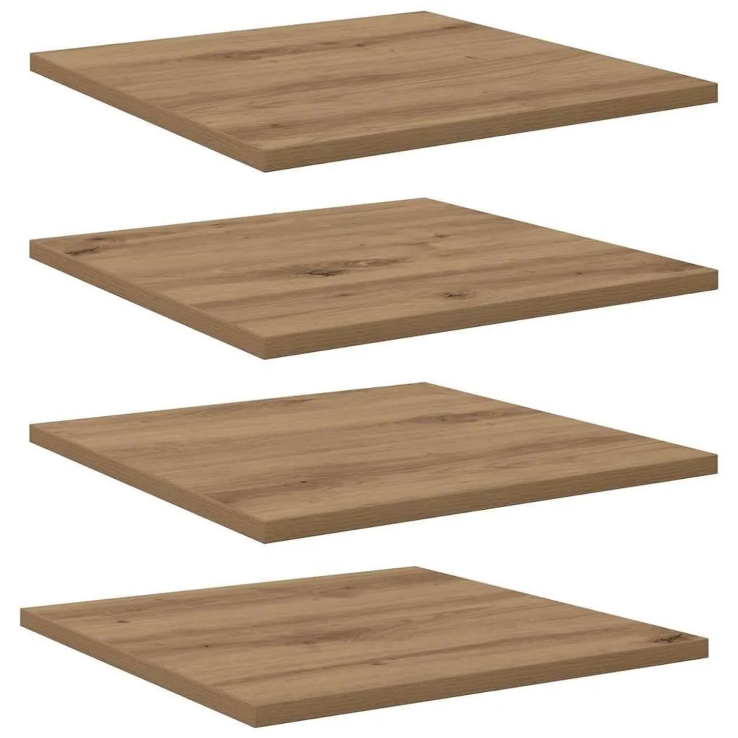 vidaXL Regalbrett 4 Stk Braun 40 x 40 x 1,5 cm Holzwerkstoff 875049
