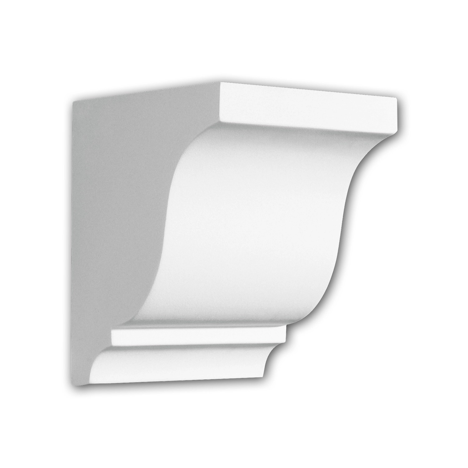 Thumbnail - PROFHOME 119003 Konsole Zierelement dekoratives Element Stuckdekor, 12,1 cm x 15,2 cm x 12,0 cm Weiß