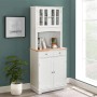 Costway Küchenschrank Buffetschrank Weiß Hoch 170 cm_6