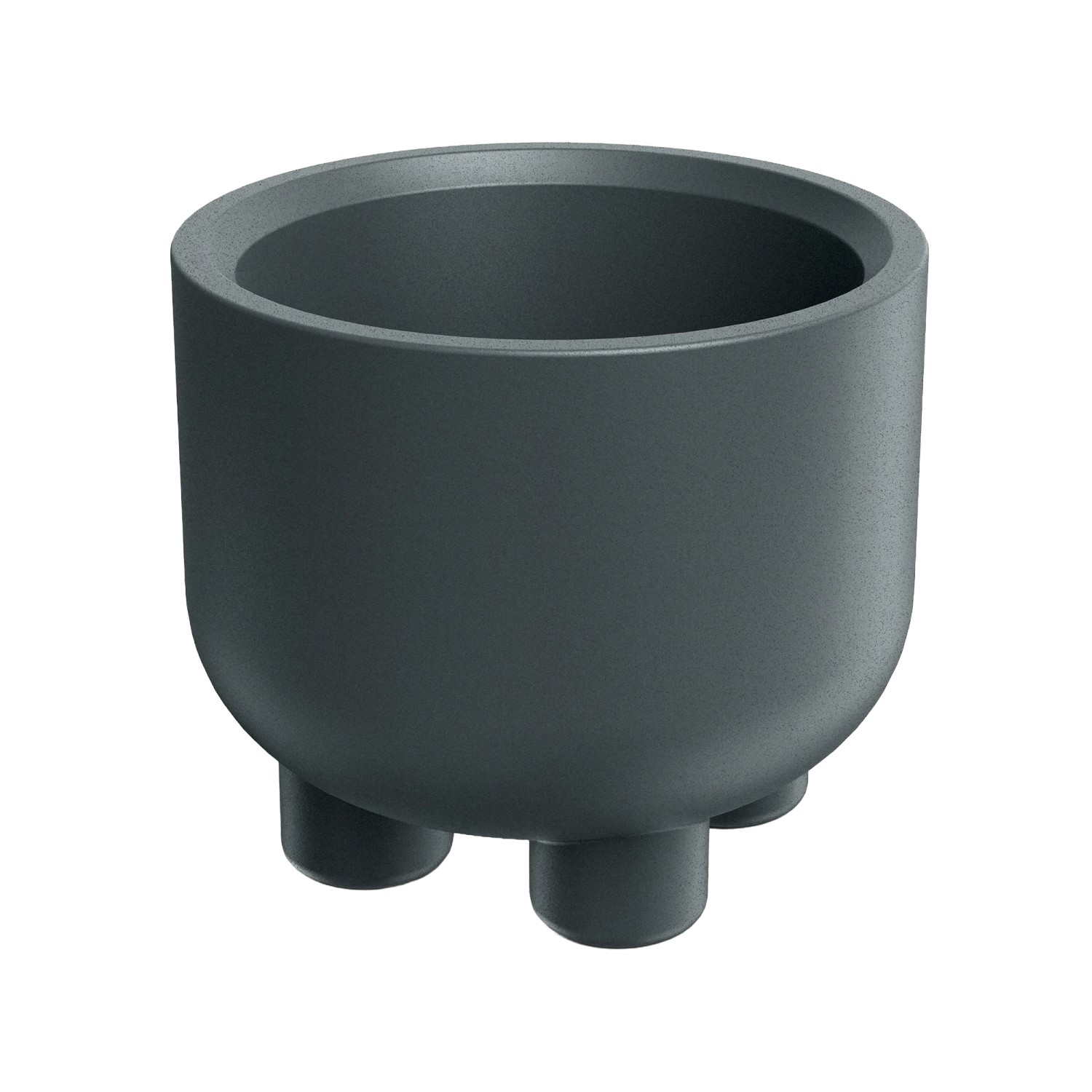 Prosperplast Blumentopf Molta Round Foot Ø 60 cm x 50 cm Graphit