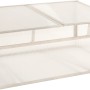 Westmann Frühbeetaufsatz Genus 100 für Hochbeet, mit lichtdurchlässigen Doppelstegpaneelen und Aluminiumrahmen.