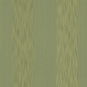 Dunkelgrüne Vliestapete mit Blockstreifen für Wohn- und Esszimmer.