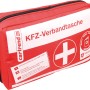 Rote Cartrend Kfz-Verbandtasche DIN 13164 für Erste Hilfe im Auto.