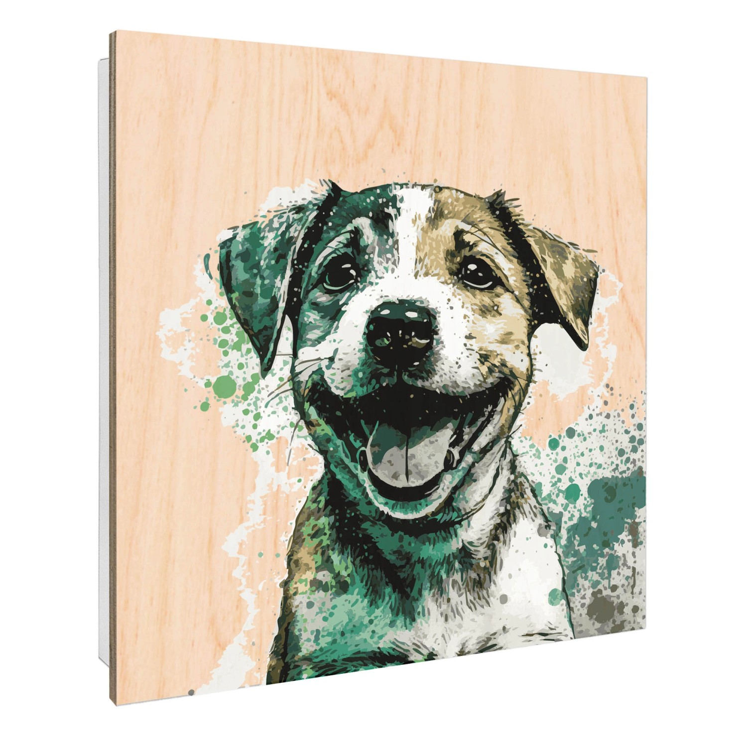Banjado Großer Schlüsselbox Holz 30x30cm Weiß Scharnier Rechts 50 Haken Sch günstig online kaufen