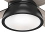 Deckenventilator Loki von Hunter FANS, 132 cm, schwarz, mit Beleuchtung.