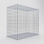 Leerer Gabiona Gabionenkorb, 90x100x50 cm, Maschenweite 5x10 cm, aus verzinktem Draht.