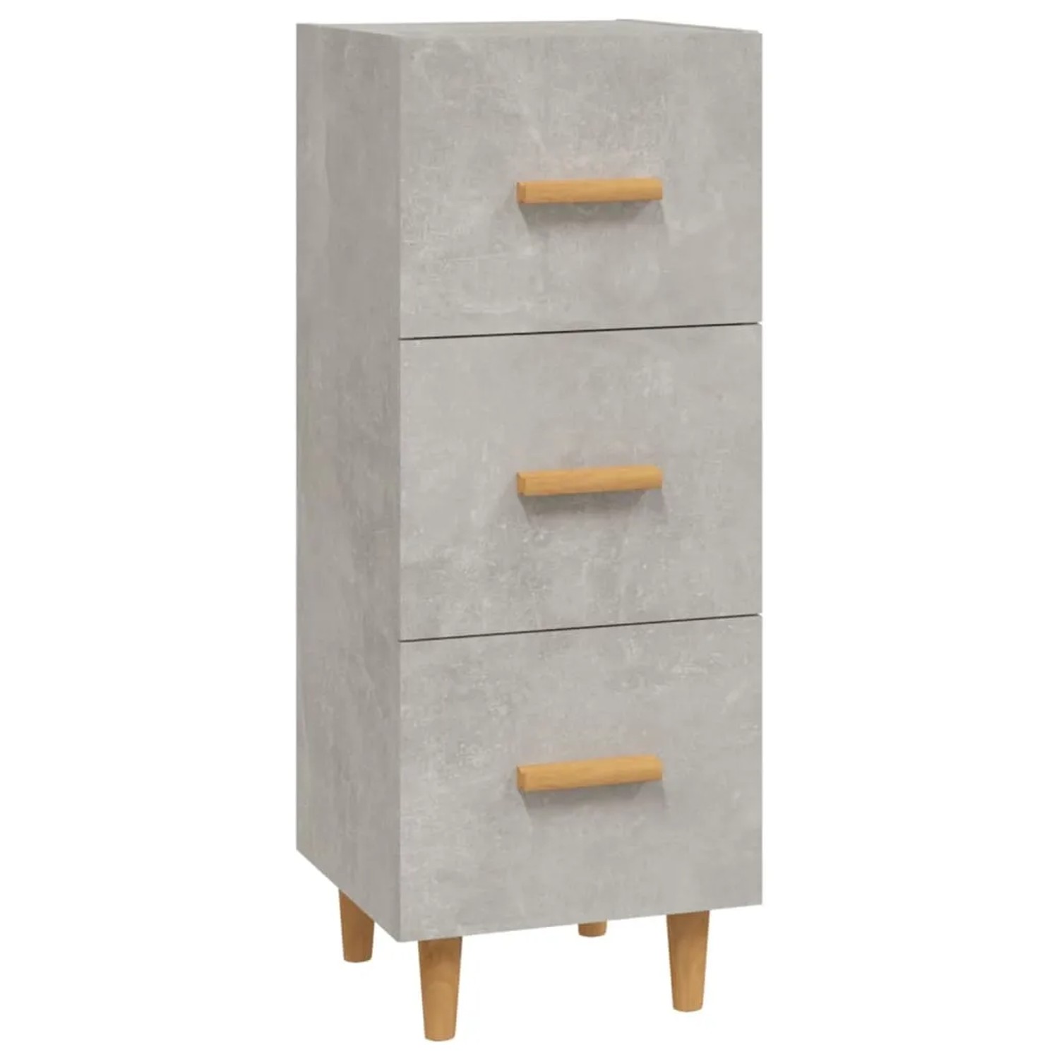 vidaXL Sideboard Betongrau 34,5x34x90 cm Holzwerkstoff 812343