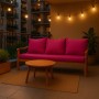 Setgarden Bankkissen-Set, rose, für 2-Sitzer Gartenbank. Bequeme Sitzauflage und Rückenkissen für mehr Komfort.