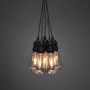 Konstsmide LED-Lichterkette Retro mit 10 bernsteinfarbenen LEDs für Außen, Detailansicht.