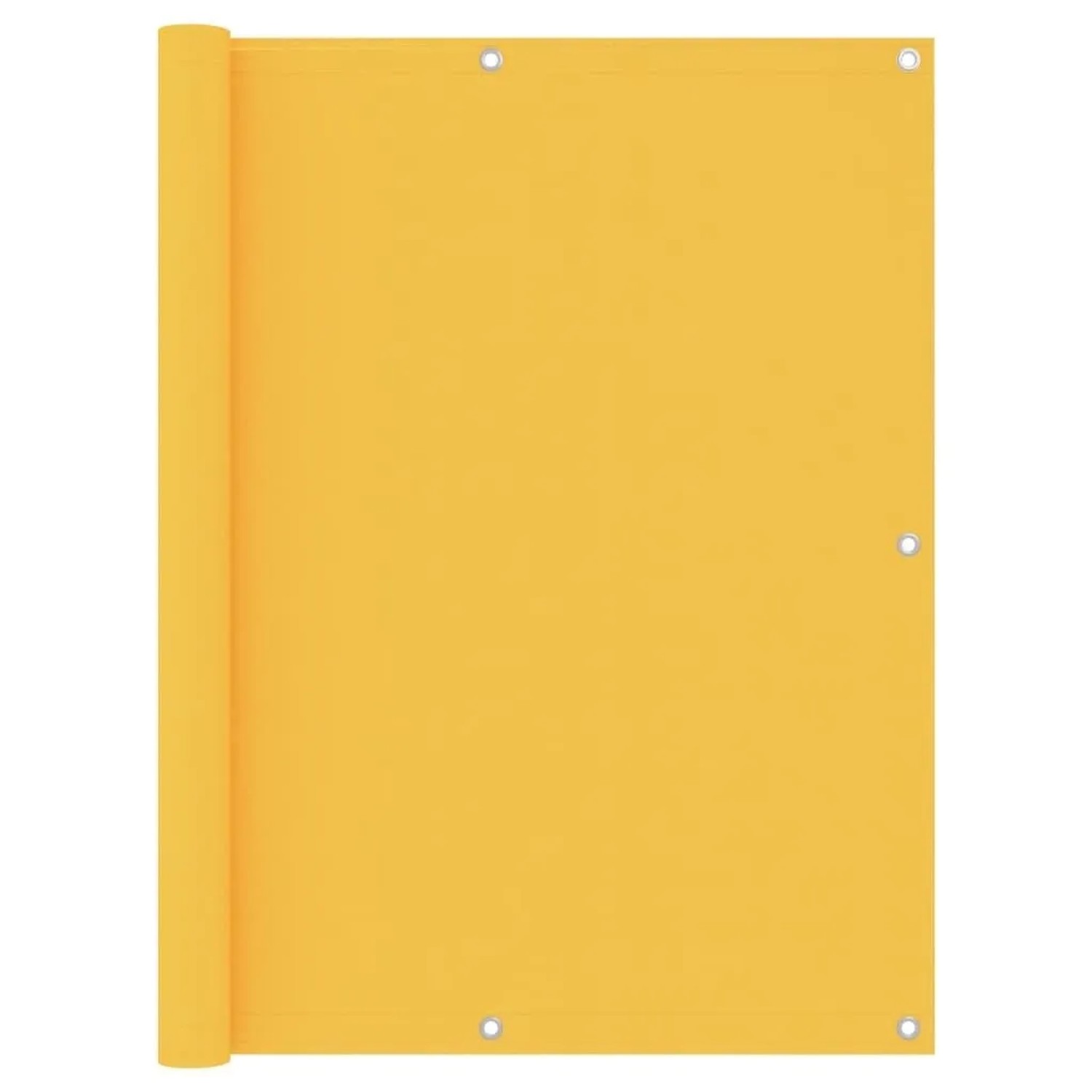 vidaXL Balkon-Sichtschutz Gelb 120x500 cm Oxford-Gewebe 135030