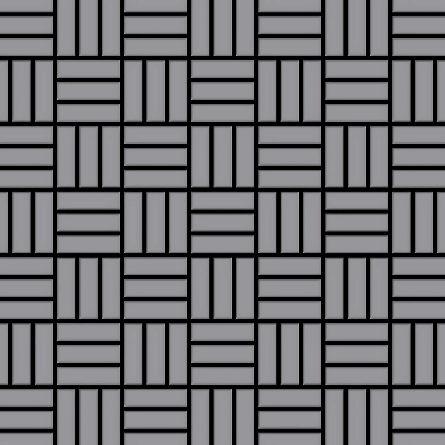 ALLOY Mosaik Fliese Massiv Metall Edelstahl Matt Grau 1,6mm Stark Basketwea günstig online kaufen