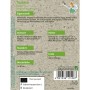 Grüne Fee Tomate Roma Vf Saatgutpackung, Rückseite mit Anbauanleitung, Produktinfos und Fee. Für Fruchtgemüse.