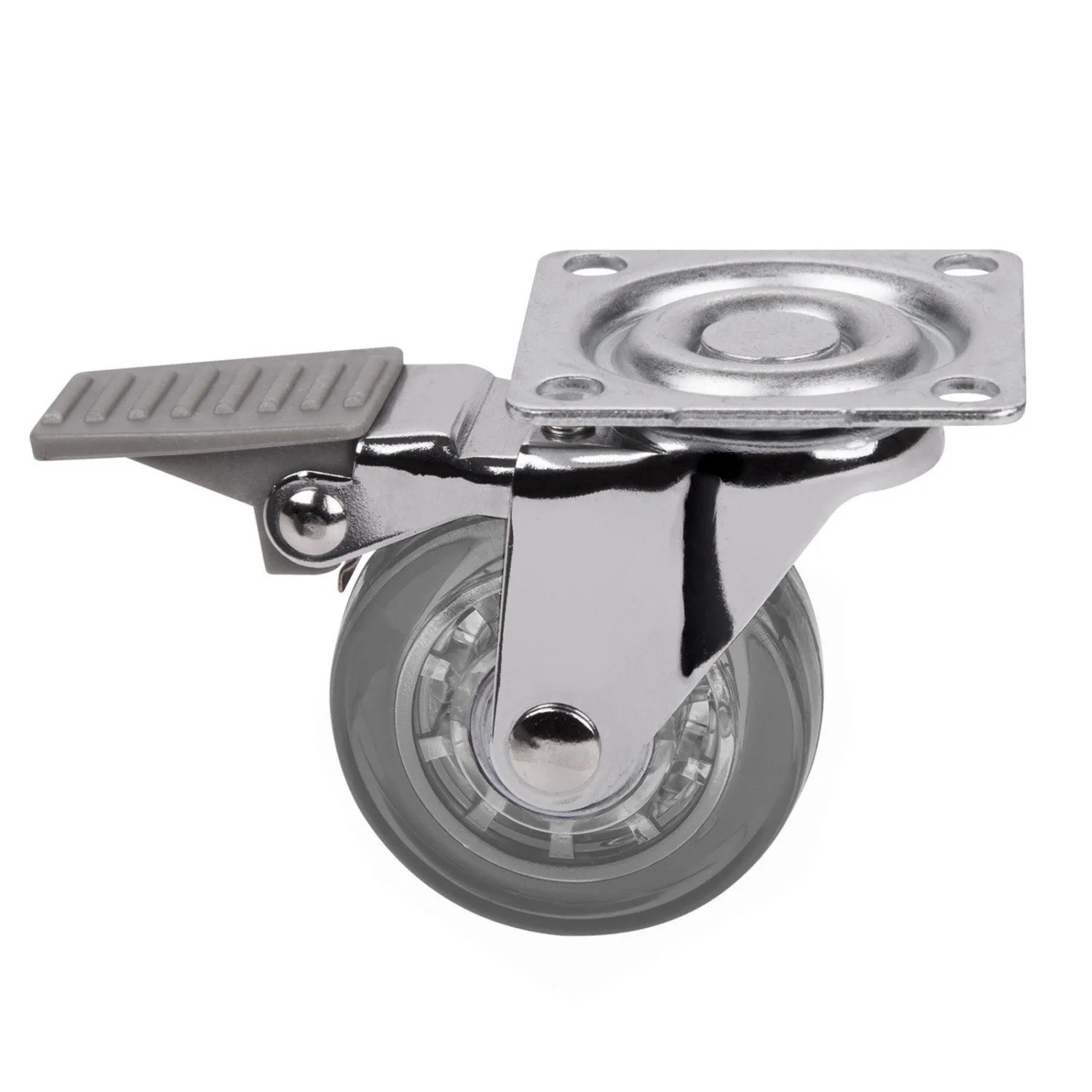 SOTECH Möbelrolle Ø50 mm Tragkraft Bis 40 Kg Transparent mit Bremse