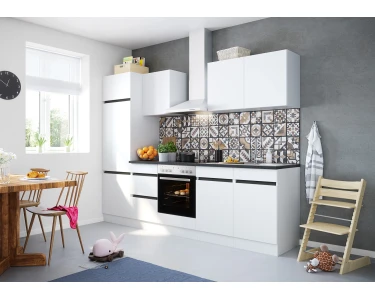 Optifit Küchenzeile OPTIkombi Weiß bei 270 Luca932 cm Breite kaufen mit E-Geräten OBI