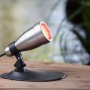 Heissner SMART LIGHT LED-Spot, 3W, Multicolor, für Teich, Pool und Garten. Edelstahlgehäuse, rote Beleuchtung.