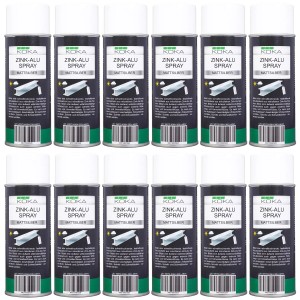 KOKA 12x Zink-Alu Spray Silber Matt