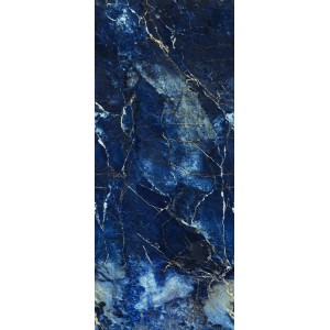 Grosfillex Wandpaneel in 3D Marmor Optik, blau-schwarz, 260x37,5 cm. Dekor-Paneel für Wand und Decke.