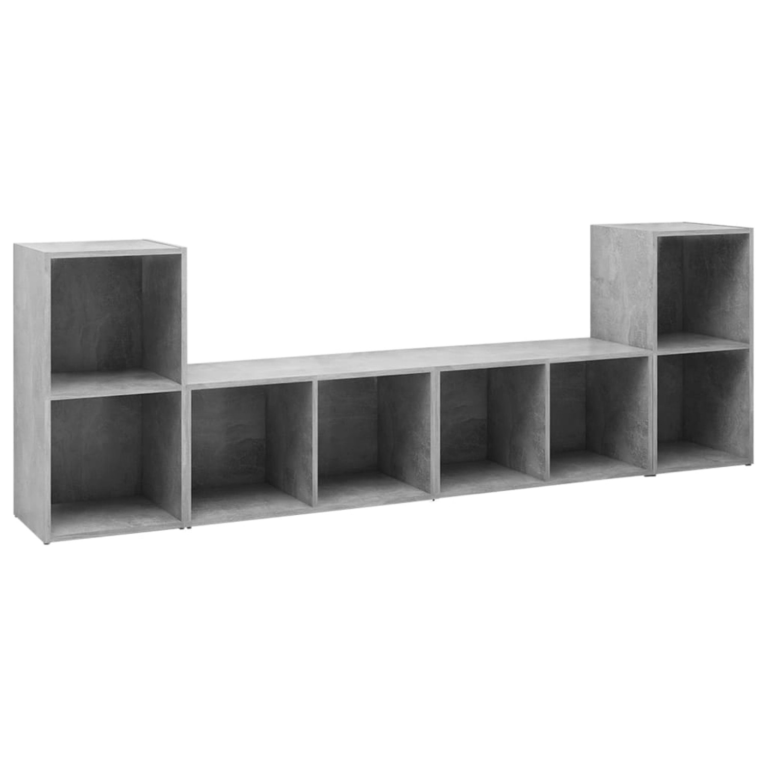vidaXL TV-Schränke 4 Stk. Betongrau 72x35x36,5 cm Holzwerkstoff günstig online kaufen