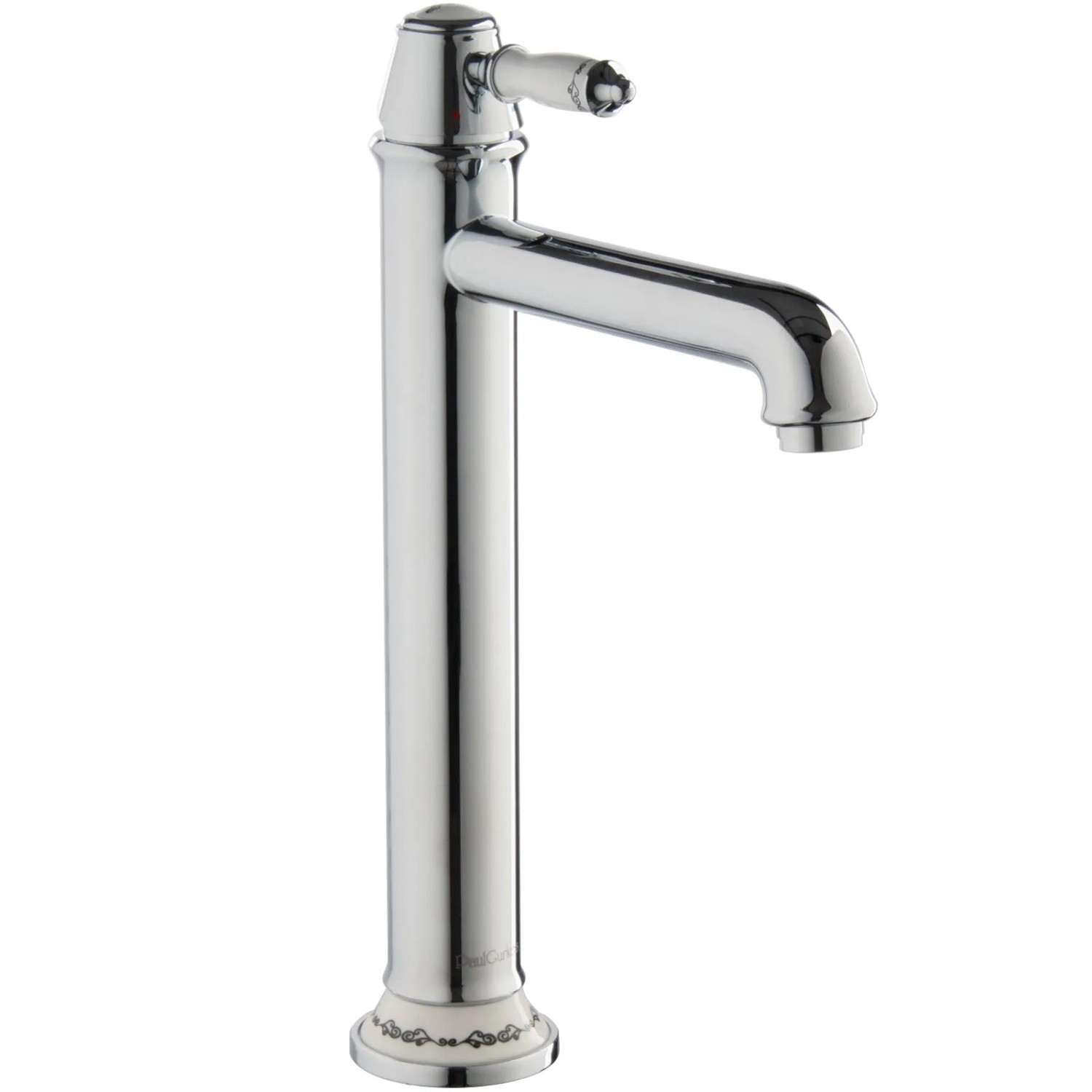 PaulGurkes Armatur für Aufsatzwaschbecken Nostalgie Retro Landhausstil Lang