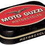 Nostalgic-Art Pillendose mit Moto Guzzi Logo, Metalldose für unterwegs.