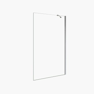 Duschparadies 200cm Wandprofil mit Stabilisierungsstange Stabilisator 45cm Für 6-8mm Glas Walk-in Dusche Glas Seitenwand Chrom