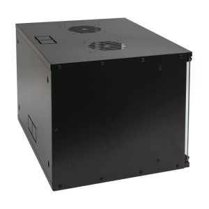 Schwarzer 7HE HMF Serverschrank/Netzwerkschrank, 19 Zoll Rack, unmontiert.