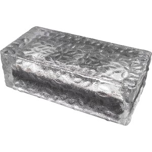 Fuchs Solar Pflasterstein, kaltweiß, 19,6x9,6x6 cm. Solarbetriebener Pflasterstein für Garten und Terrasse.