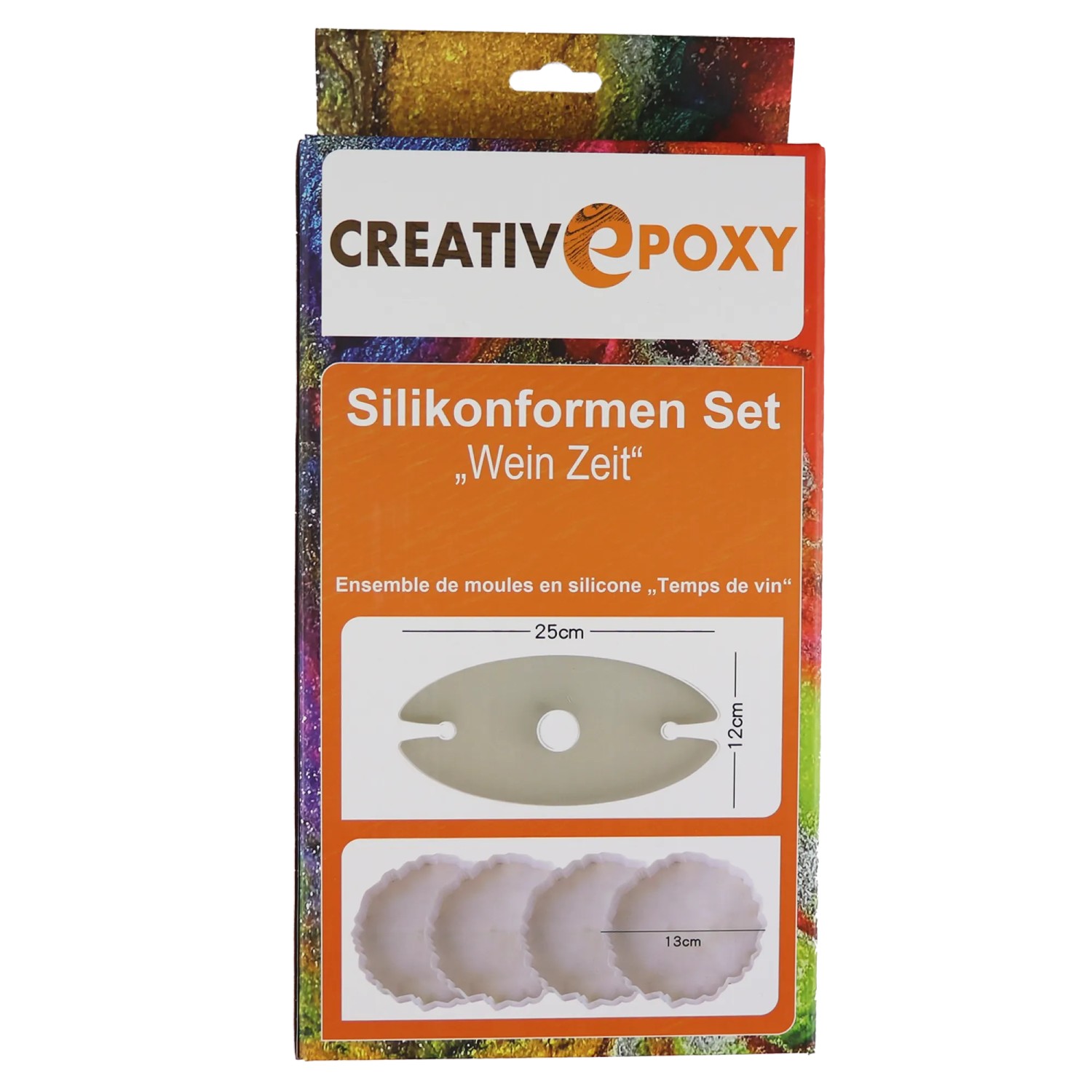 CreativEpoxy Silikonformen Set Weinzeit Milchig