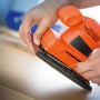 Schwingschleifer mit Schleifstreifen K120 zum Holz schleifen.