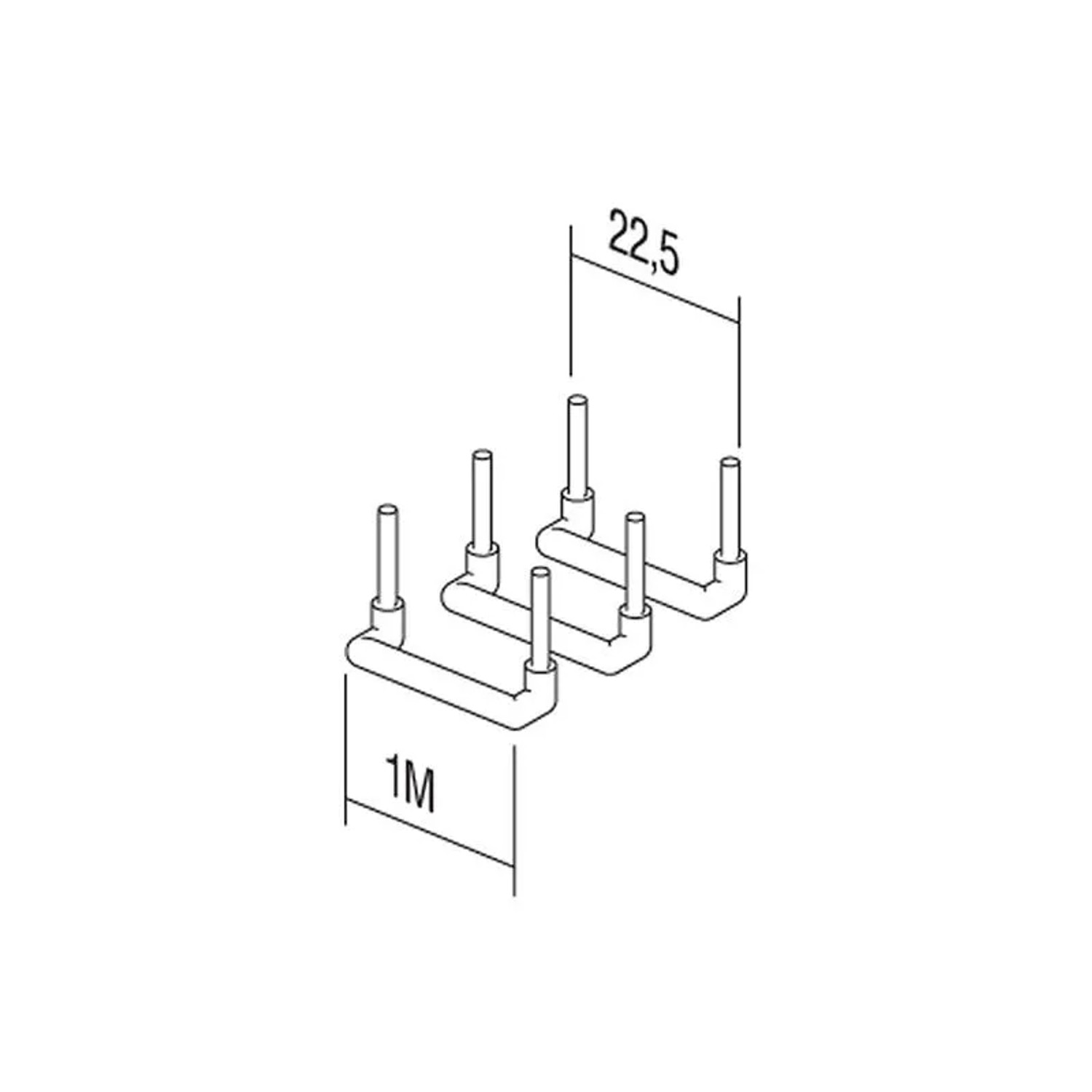 TEM 10 Stk MODUL PLUS Verdrahtungsbrücken 1M 3x15mm_5