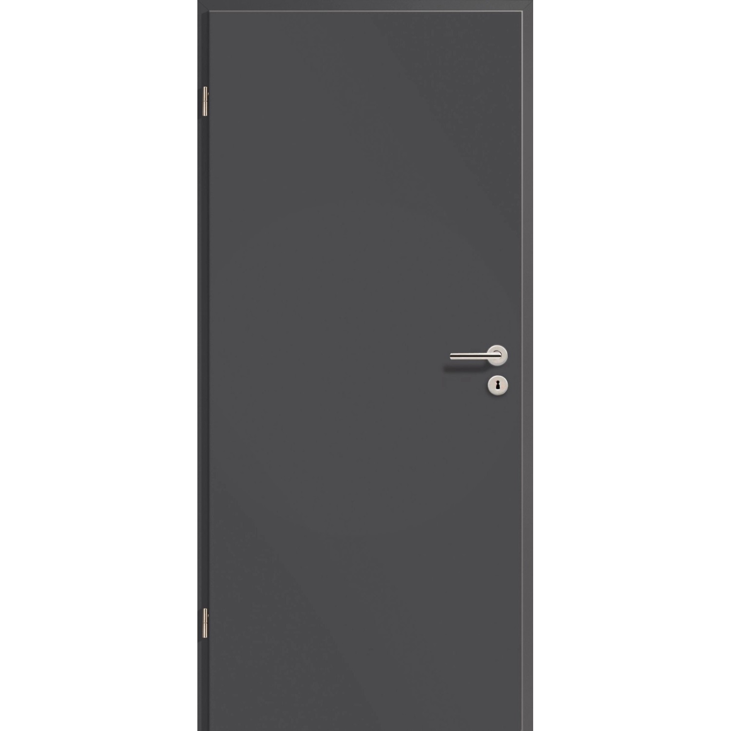 Zimmertür CPL (GL416) Titangrau 86,0 cm x 198,5 cm Anschlag L