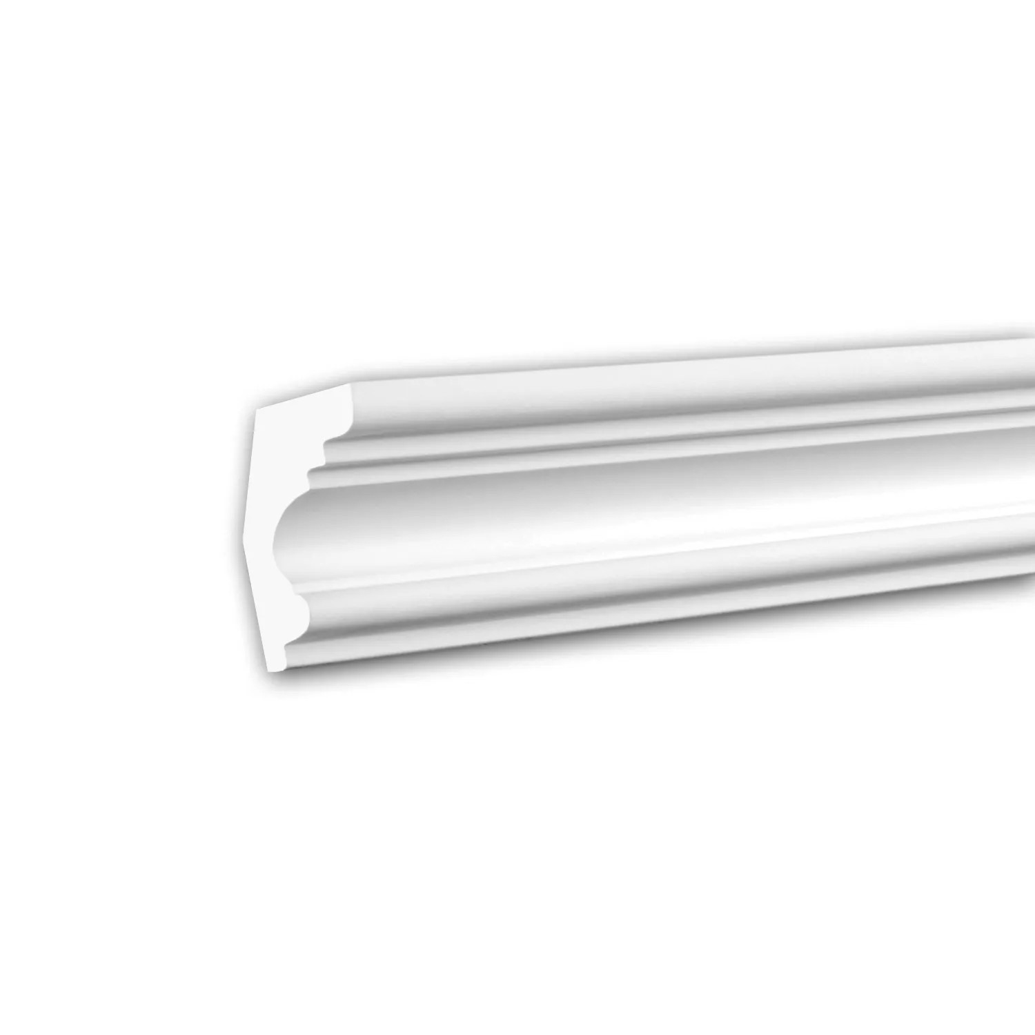 PROFHOME 150122F Flexible Eckleiste Stuckleiste aus Flexiblem Polyurethan 2 m 200 cm x 4 cm x 5 cm Weiß