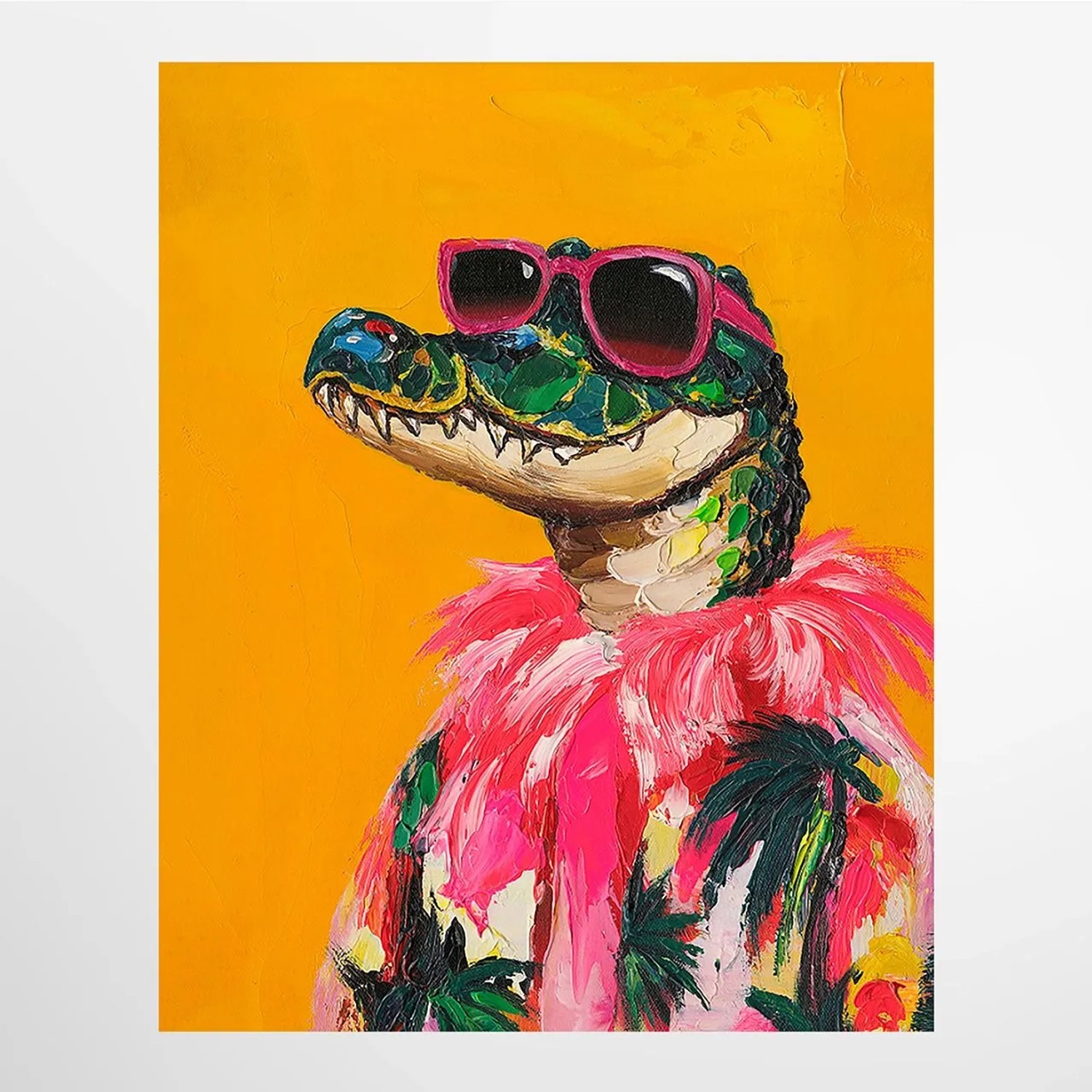 ArtUniverse Leinwandbild Miami Croc 40 x 50 cm