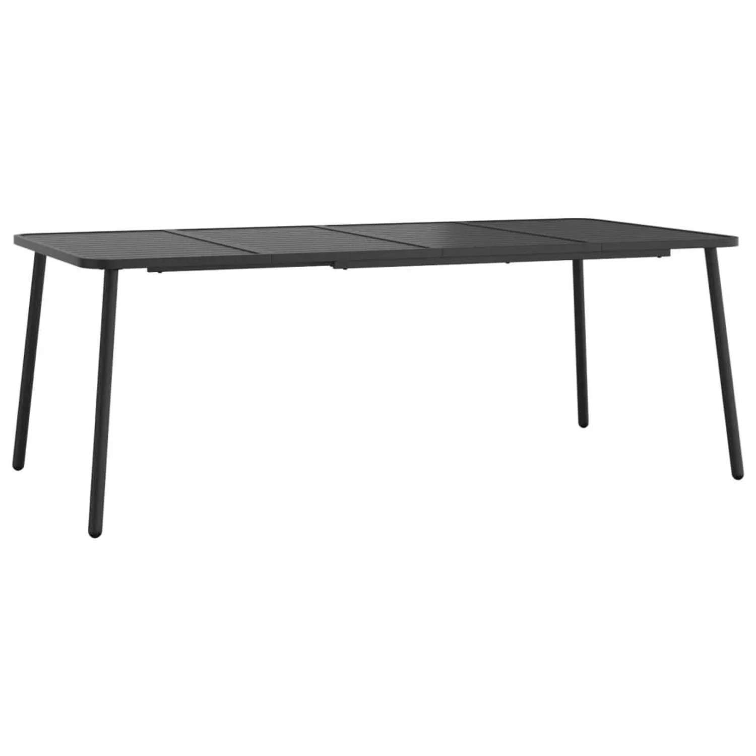 Furnicato Gartentisch Anthrazit 200x100x71 Cm Stahl