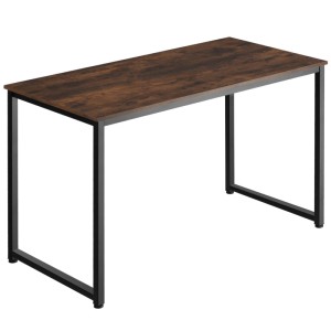 Tectake Schreibtisch Flint Industrial Style Holz und Stahl  59 x 120 x 76 50 cm Industrial Holz Dunkel  Rustikal