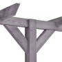 DELUKE Pergola Aus Holz LURV Grau 4x2m Kiefernholz Rankhilfe Pergola Holz Bausatz Freistehend Gartendeko Gartenbogen Gartenpergola_3