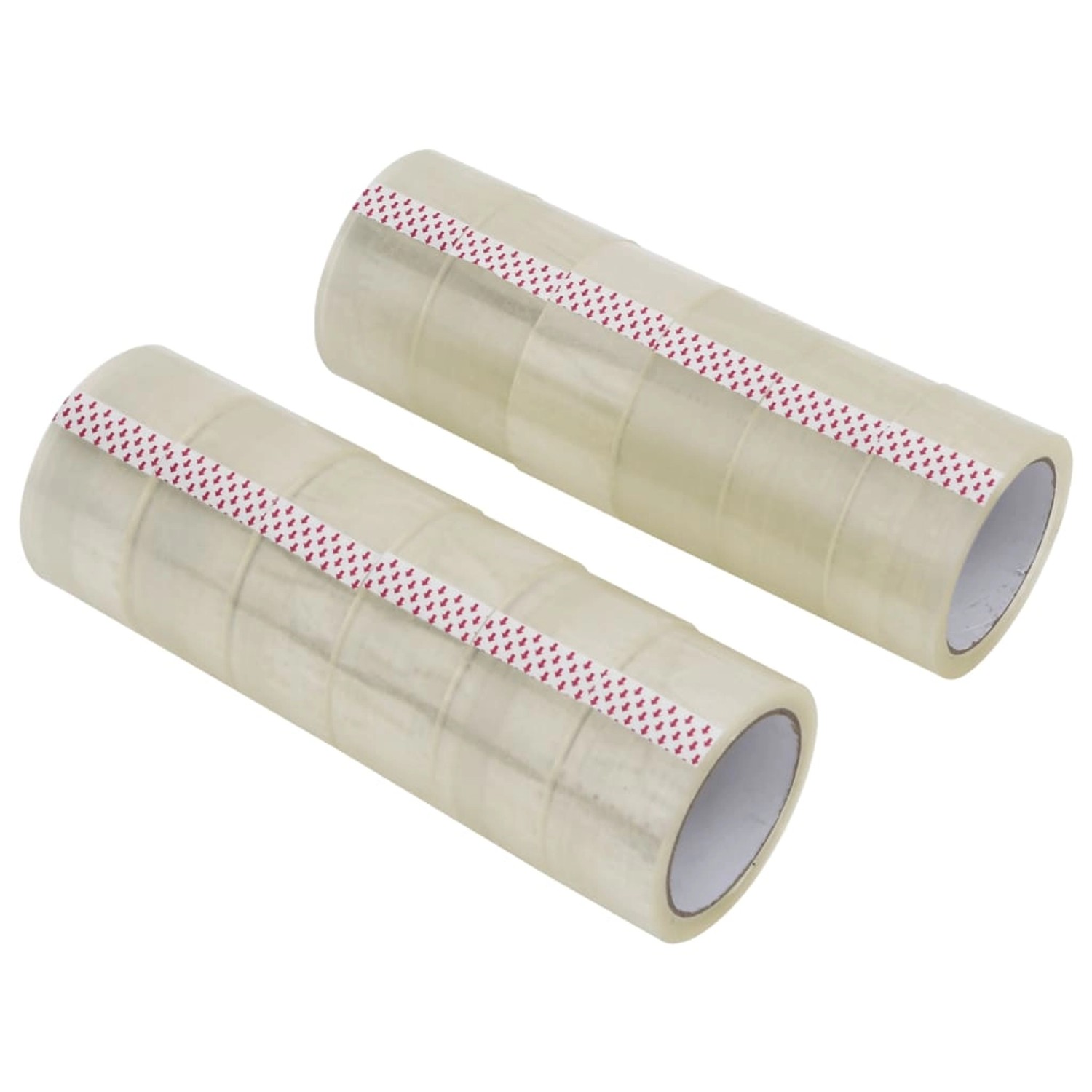 vidaXL Paketklebeband 12 Stk Transparent 48 mm x 66 m 4012386