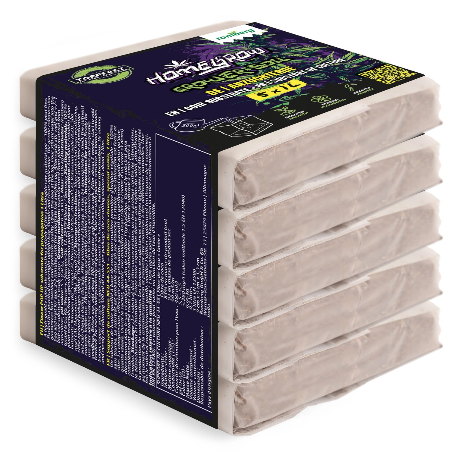 Romberg Grower Anzuchtsubstrat 5 x 1 l