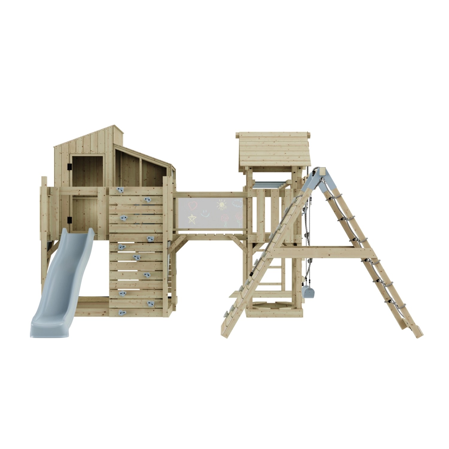 OutdoorToys Spielturm Tammo mit Kinderschaukel Eisblau günstig online kaufen