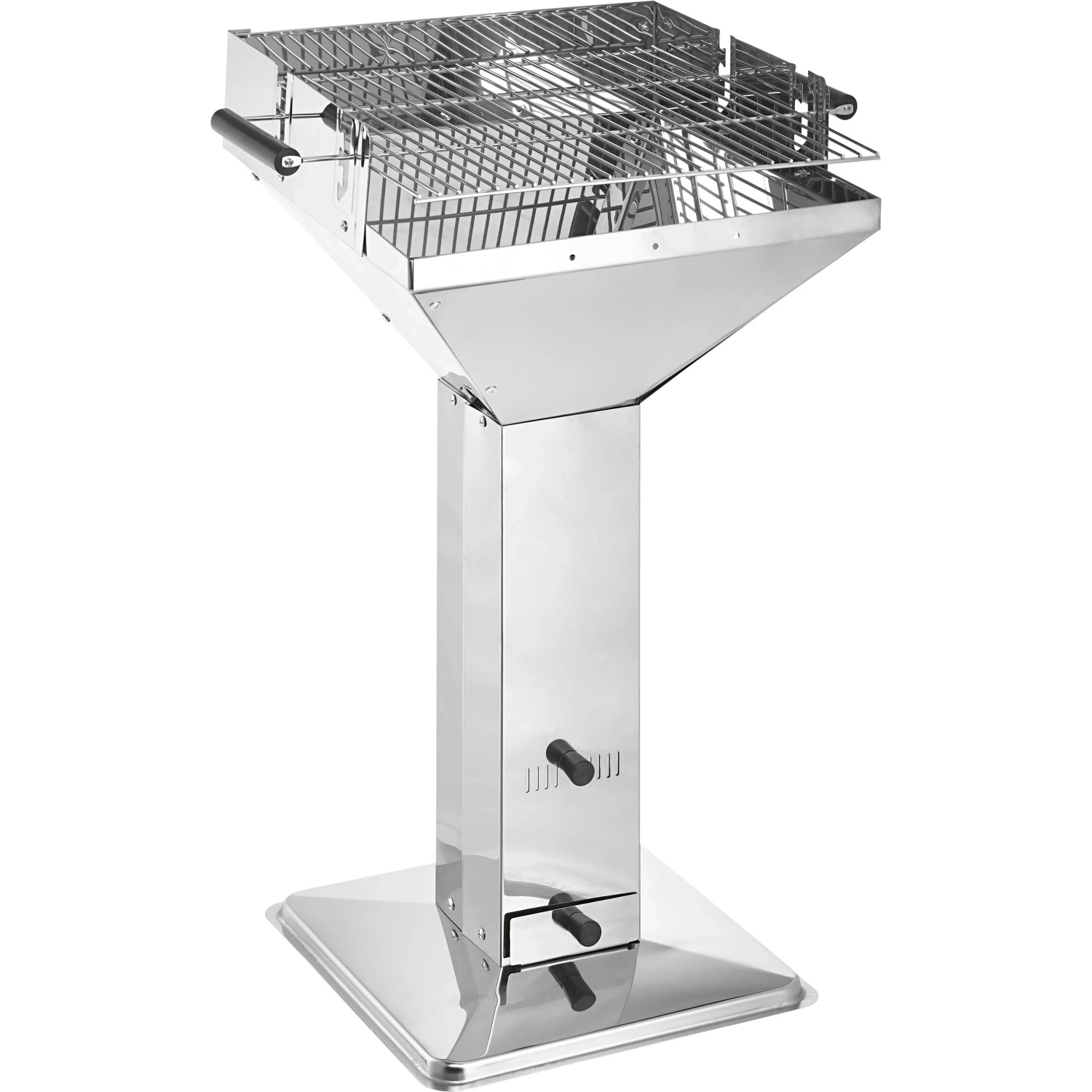 Jamestown-Grill Säulengrill Ted XL Edelstahl höhenverstellbarer Rost kaufen bei OBI