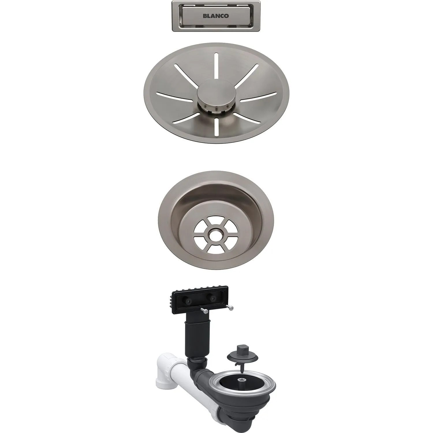 Blanco Überlaufgarnitur Infino für Color Unit Satin Platinum