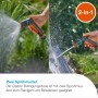 Gardena Reinigungsspritze Classic mit zwei Sprühbildern zum Reinigen und Bewässern.