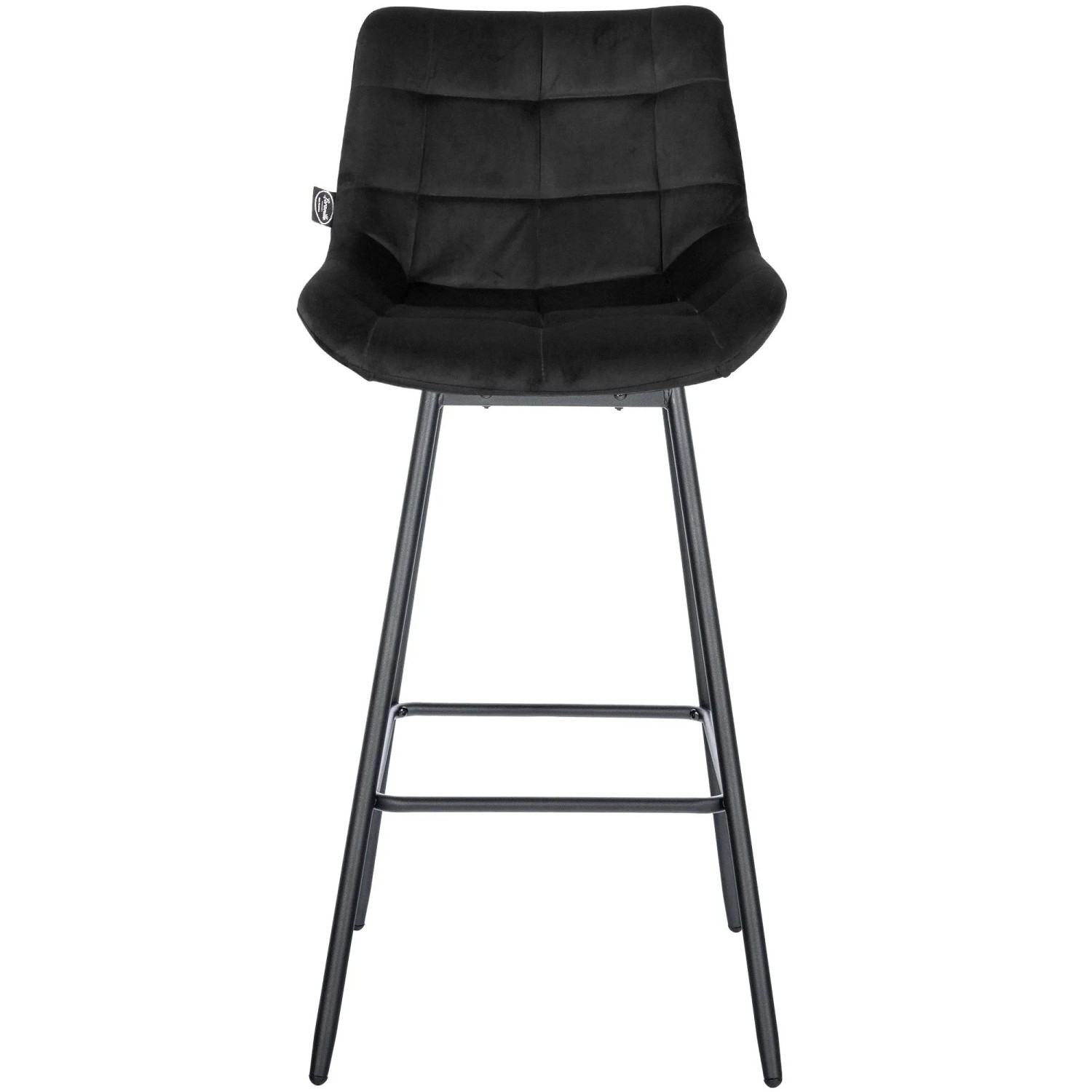 DELUKE 4er Set Barhocker VISEN Samt Schwarz 49x56x105cm Barstuhl Mit Lehne Drehbar Tresenhocker Tresenstuhl